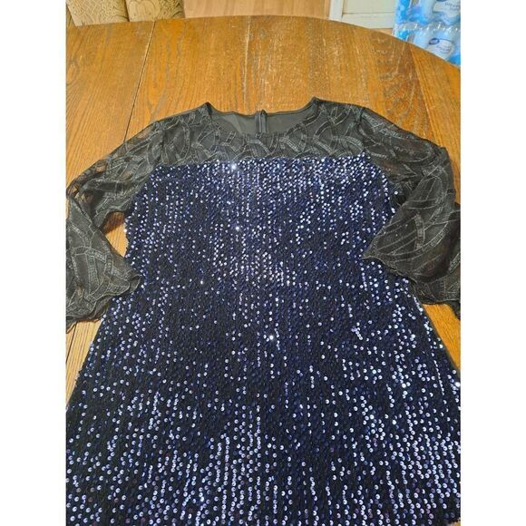 New Fit Like 2X Sequin Lace Bodycon Party Prom Homecoming Special Occasion Dress - Picture 3 of 7